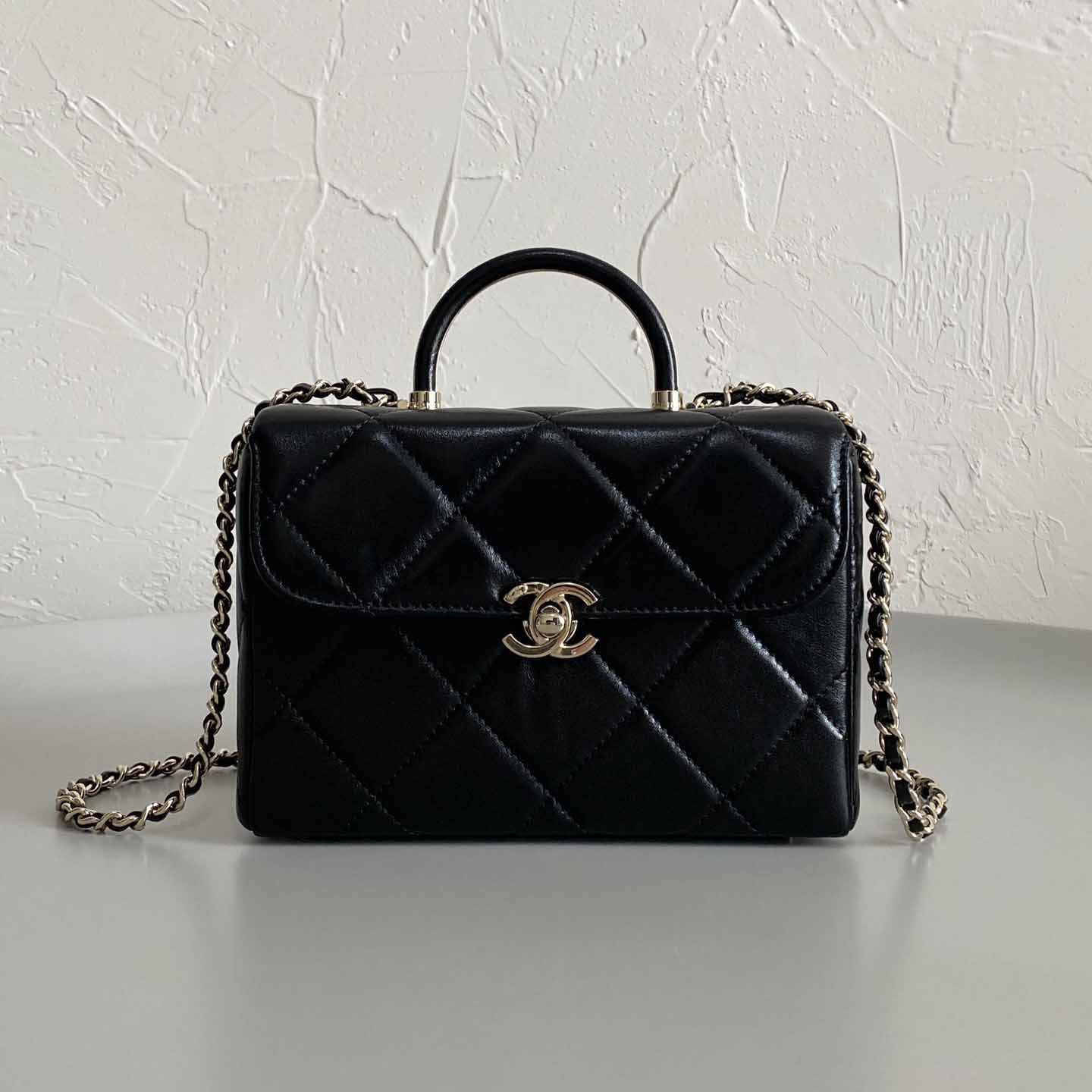 샤넬 23K cc로고 탑핸들 스몰 박스백 3칼라 AS4470