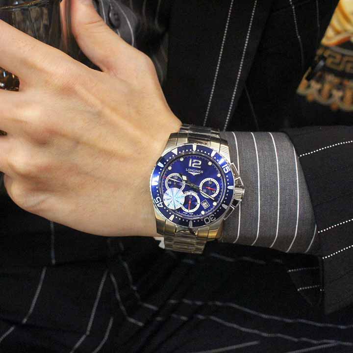 [LONGINES] 론진 시계 Ex-Display HydroConquest Ceramic Men’s 43mm Swiss Automatic L3.883.4.96.6