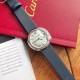 까르띠에 발롱 블랑 드 쿼츠 다이아몬드 실버 다이얼 레이디 30MM 여성시계 W4BL0003