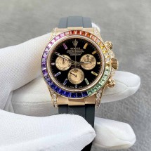 ROLEX 롤렉스 코스모그래프 데이토나 레인보우 풀다이아몬드 40MM 시계 116595RBOW