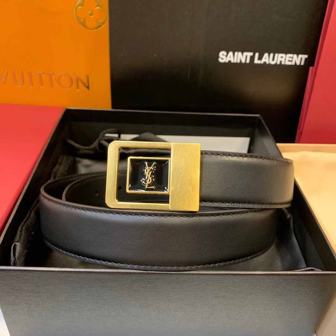 생로랑 레귤러 3MM 남여 공용 벨트 732556AAB251000