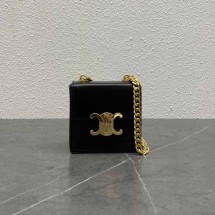 셀린느 트리오페 체인 미니 박스백 블랙 113253EFE