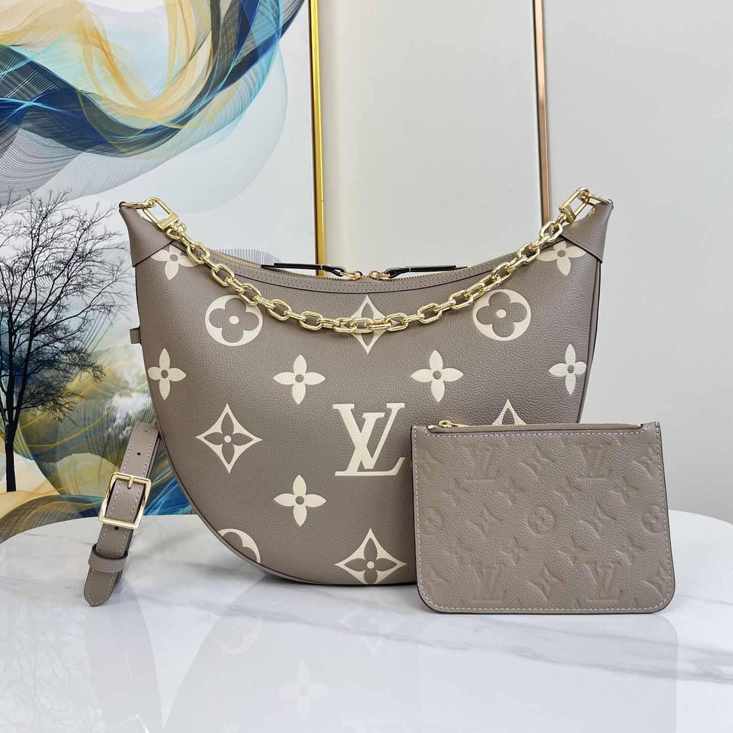 루이비통 루프 호보 바이 컬러 모노그램 앙프렝뜨 3칼라 M46738