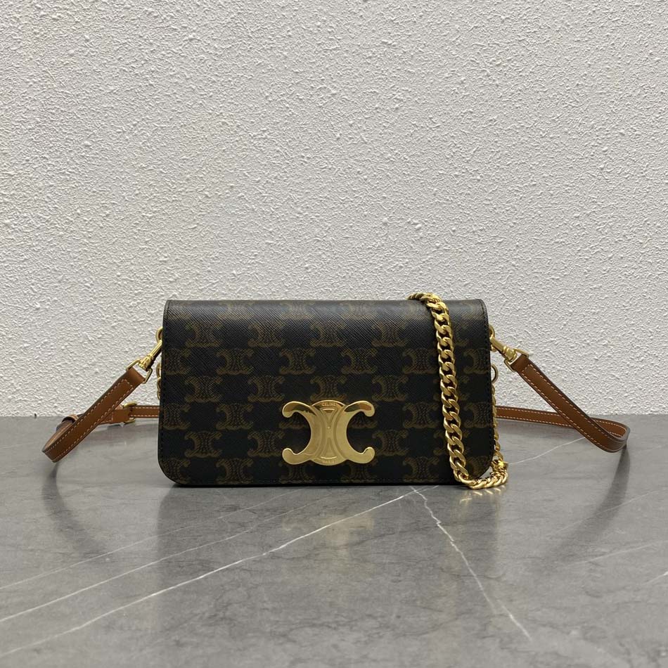 셀린느 트리옹프 캔버스 멀티포셰트 탠 10L972DQB 04LU