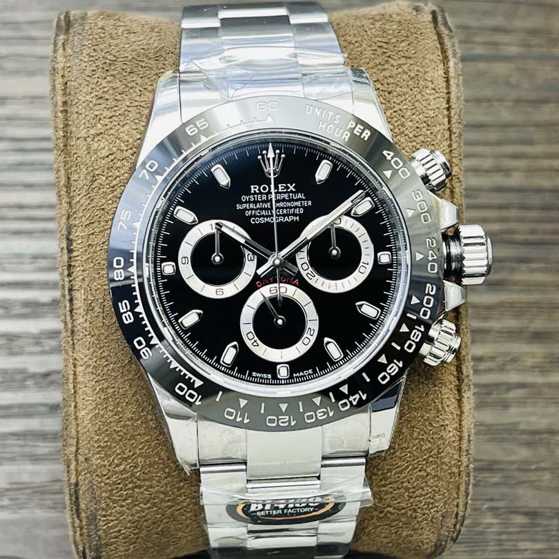 롤렉스 데이토나 스틸 블랙판 세라토나 40mm 시계 116500LN