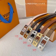 루이비통 벨트 LV 듀오 20MM 리버서블 벨트 5칼라 M8296U