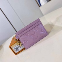 루이비통 LV 참 모노그램 플라워참 카드 지갑 펄 핑크 2칼라 M82170