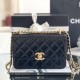 샤넬 24C 뉴시즌 스몰 체인 플랩백 블랙 AS2649