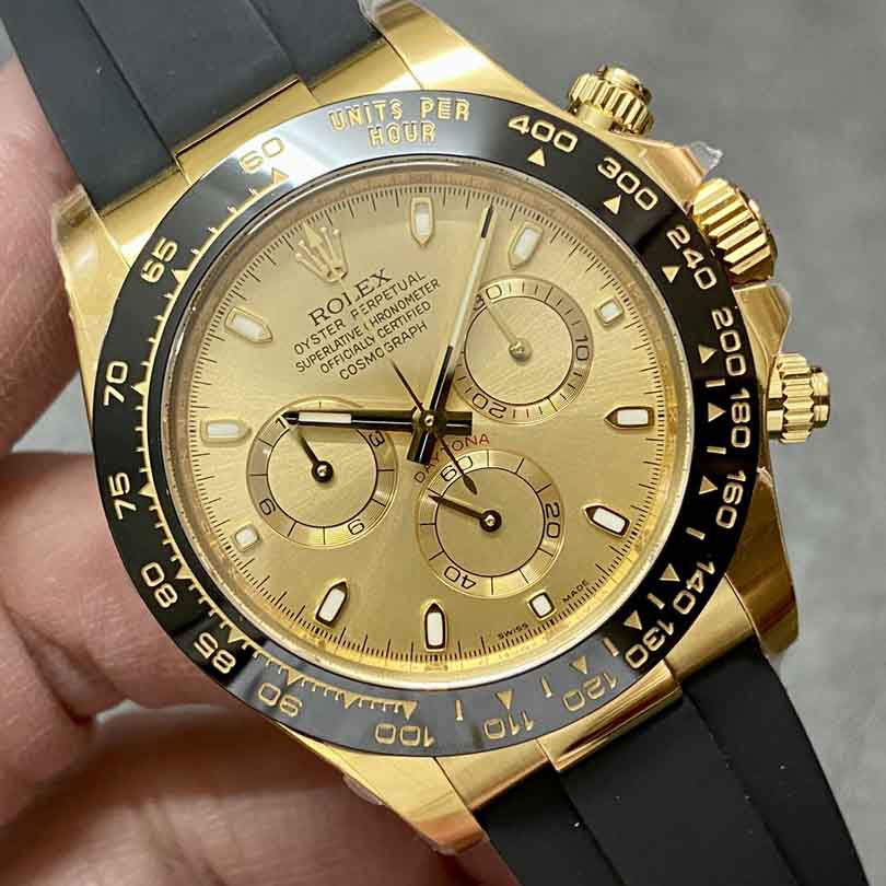 롤렉스 코스모그래프 데이토나 다이얼 자동 남성용 40mm 시계 116518