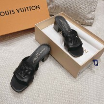루이비통 LV 신상 ISOIA 가죽 샌들 블랙 1ACG4G