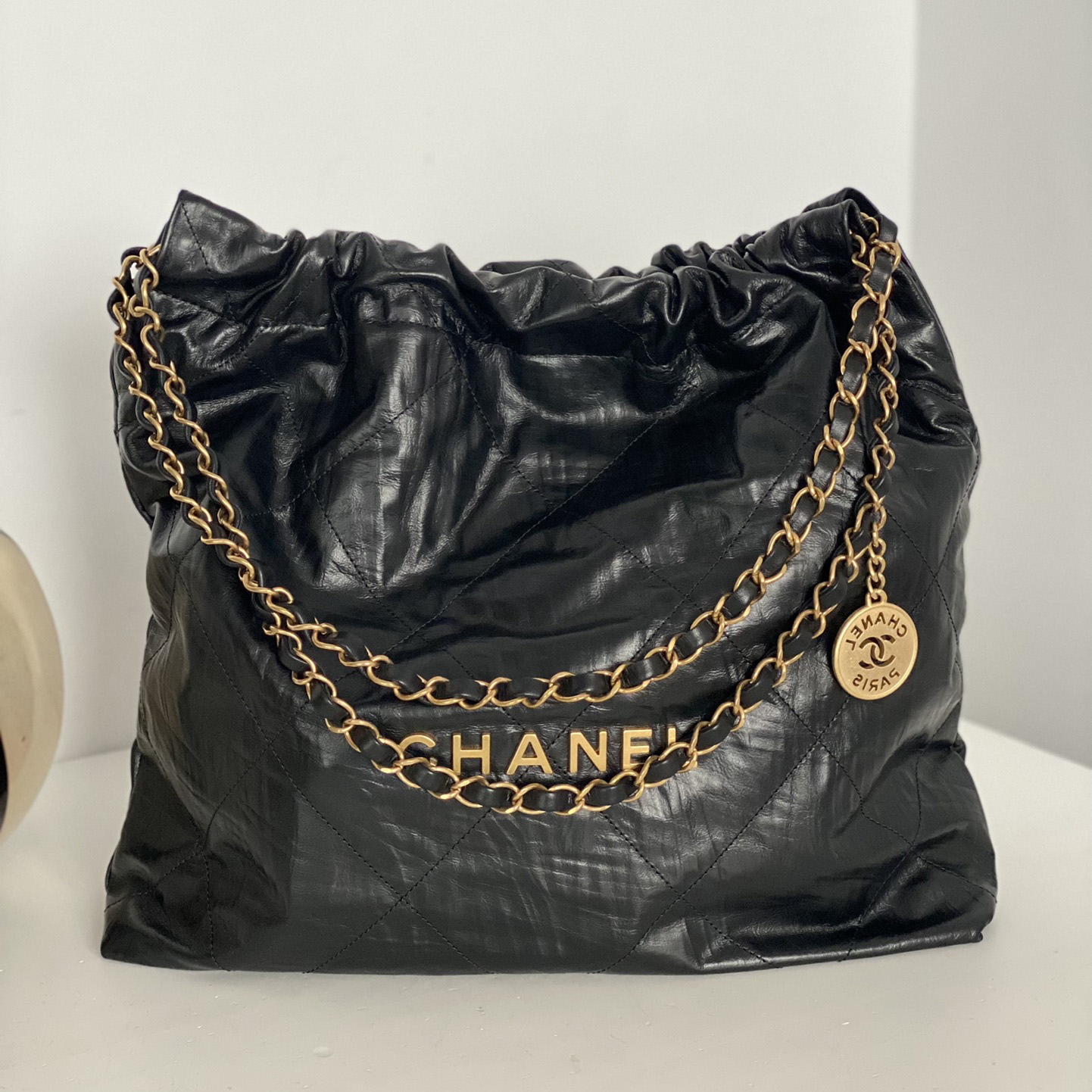 샤넬 핸드백 크럼플드 카프스킨 골드 메탈 2사이즈 AS3261 B13369