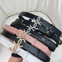 샤넬 벨트 카프스킨 레진 스트라스  AA9240 B13486 94305