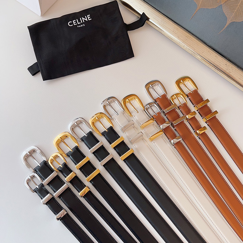 셀린느 미디엄 웨스턴 벨트 3칼라 45BBX3AJG 38SI