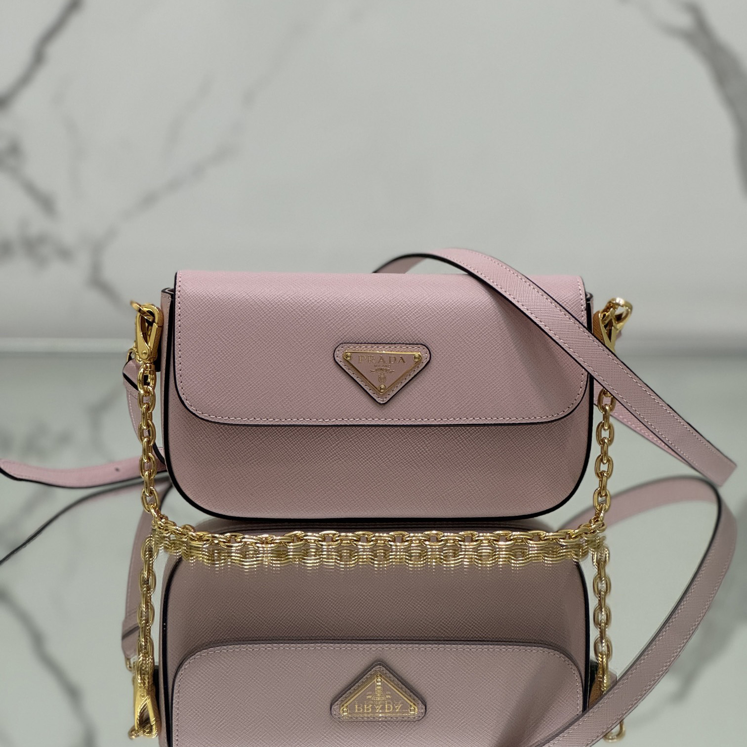 프라다 사피아노 미니백 3칼라 1BD356