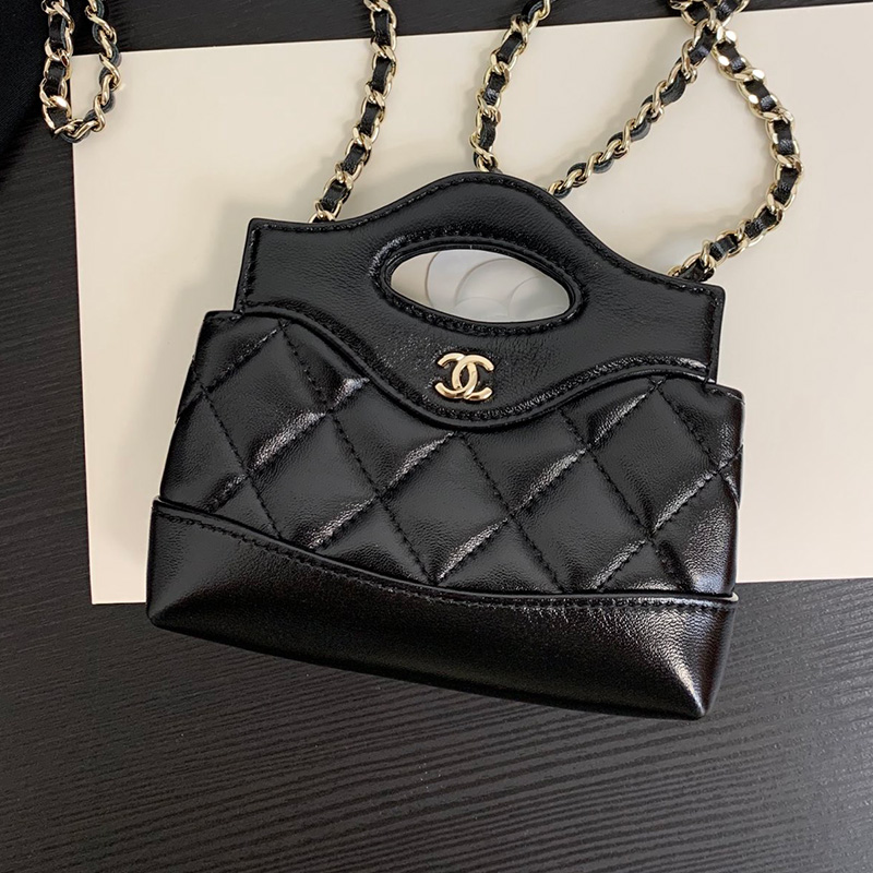 샤넬 31백 미니 체인 크로스백 24SS 24P 미니백 램스킨 2칼라 AP3875