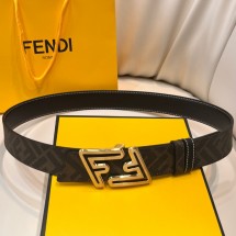 펜디 다크 그레이 레더 리버시블 3.5 벨트 금장-은장 7C0486AFF2F1KT5