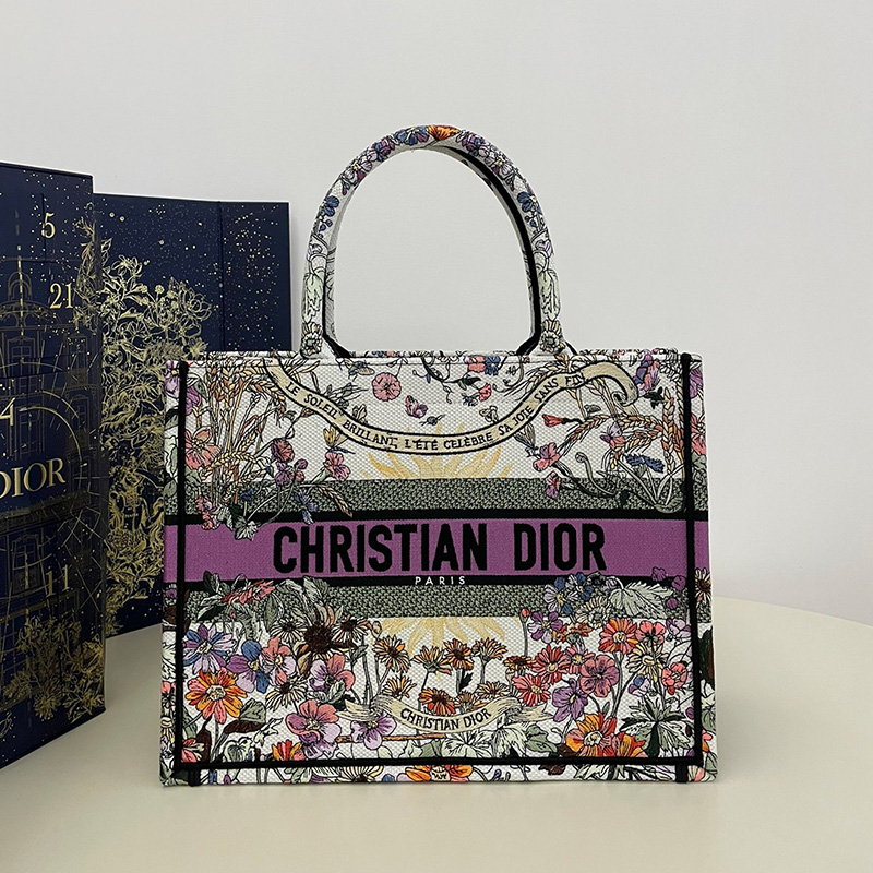 디올 미디엄 북 토트백 2칼라 M1296ZEBH_M20E