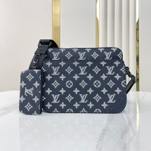 루이비통 트리오 메신저 모노그램 섀도우 네이비 블루 M24753
