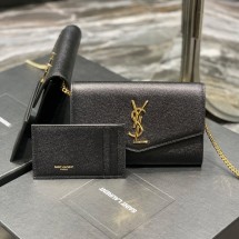 생로랑 모노그램 업타운 체인 숄더백 607788 1GF0J 1000 (2칼라)