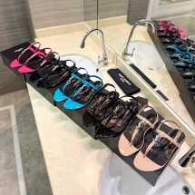 생로랑 여성 Cassandra 샌들 7164111TVNN 1000 (5칼라)