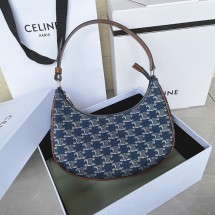 셀린느 24SS 트리오페 데님 아바 호보백 데님실버 193952FNM