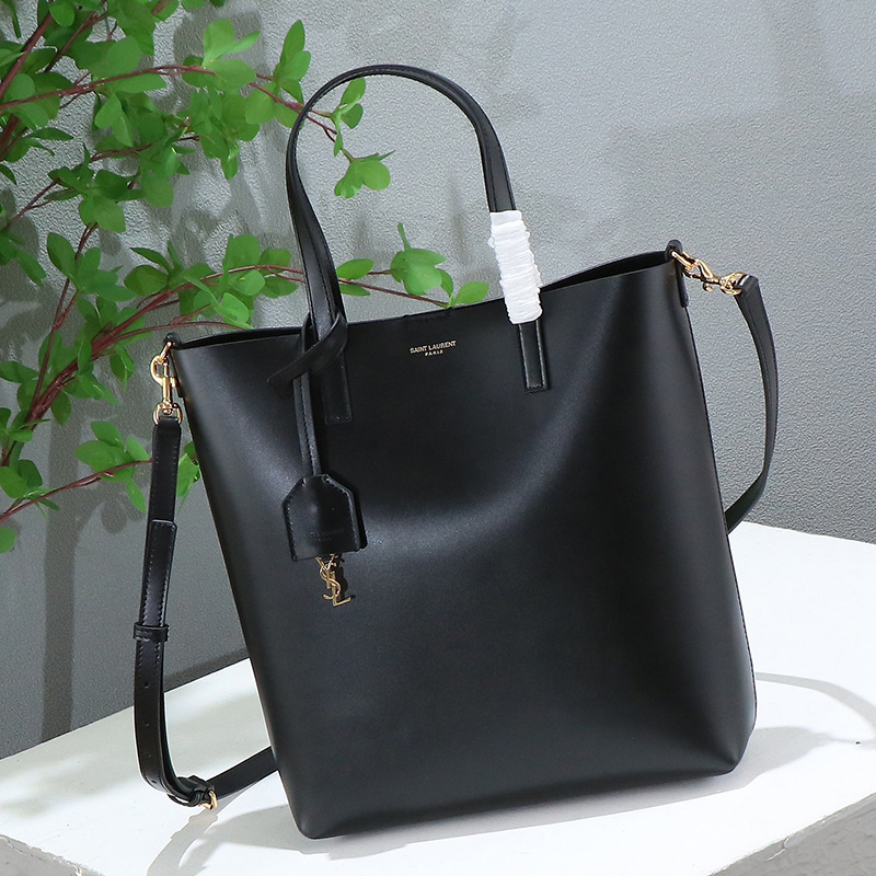 생로랑 서플 레더 토이 쇼핑백 블랙 600307