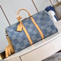 루이비통 키폴 반둘리에 50 다미에 데님 블루 N40739