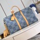 루이비통 키폴 반둘리에 50 다미에 데님 블루 N40739