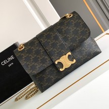 셀린느 24SS 미디움 인 트리오페 캔버스 카프스킨 숄더백 115852FRH