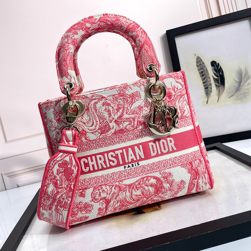 디올 DIOR LADY D-LITE 미디엄 백 M0565OTDT