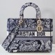 디올 Lady D-Lite 라지 백 BLUE M0566ORGO M928
