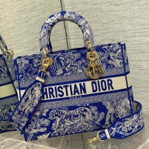 디올 Lady D-Lite 라지 백 M0566OROC_M808