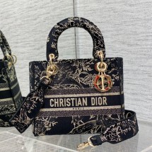 디올 Lady D-Lite 미디엄 백 M0565ORDZ_M911