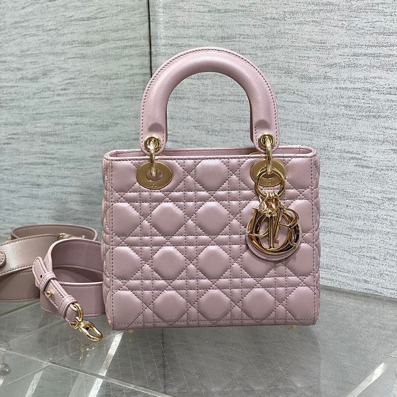 레이디 디올 백 스몰 까나쥬 스카이 연핑크 M0531ONII