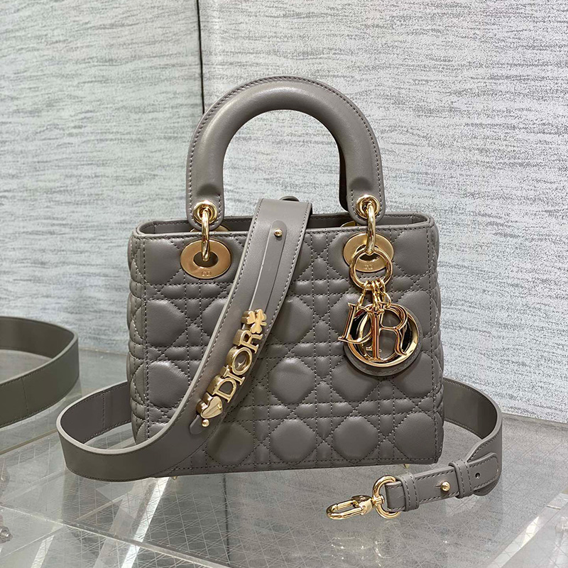 레이디 디올 백 스몰 까나쥬 스카이 진그레이 M0531ONII