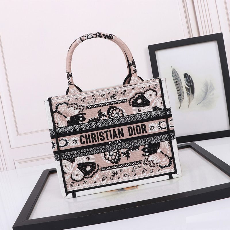 디올 북 스몰 토트 백 멀티컬러 베이지 M1296ZESE M918