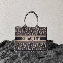 디올 북 토트 백 미듐 오블리크 에크루 블루 M1296ZRIW_M828