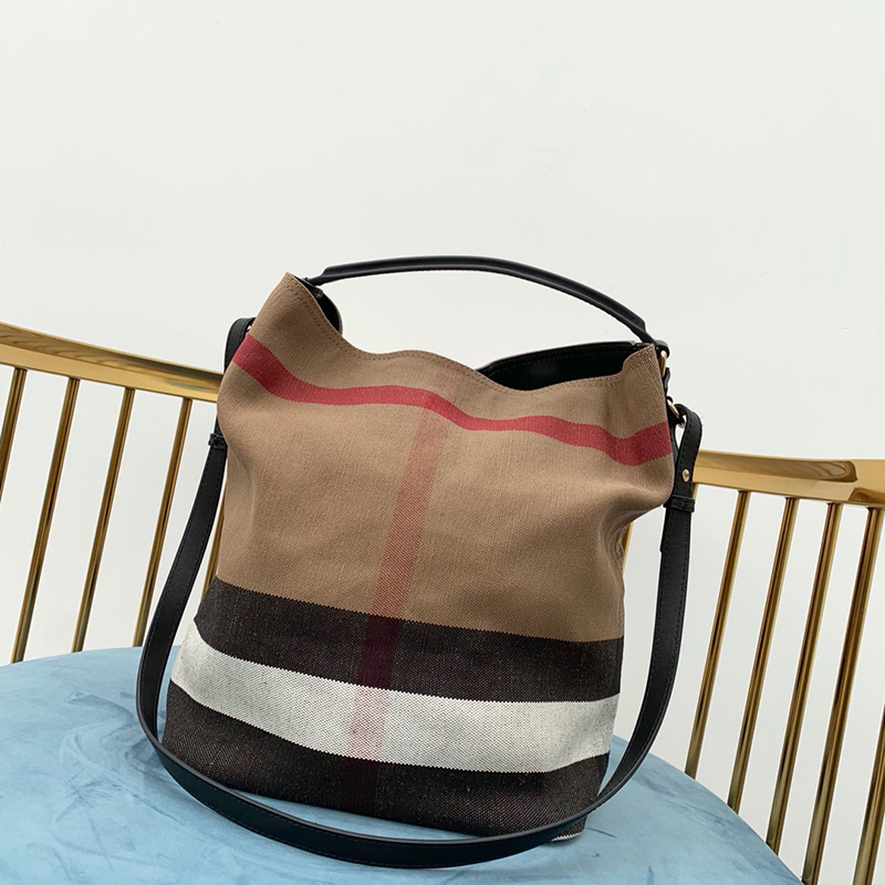 버버리 캔버스 체크 미디움 애쉬비 숄더백 3칼라 39457261