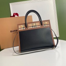버버리 아울렛 미디엄 타이틀 탑핸들 토트백 80246941