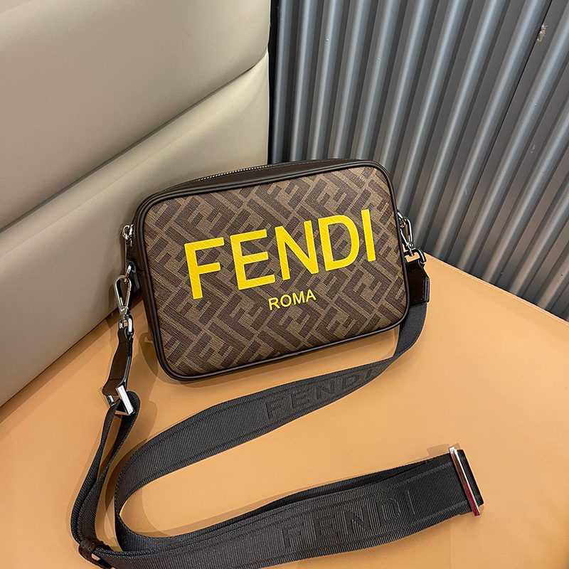 펜디 남성 크로스백 카메라 케이스 브라운 옐로우 7M0286AJJ4F1HR8