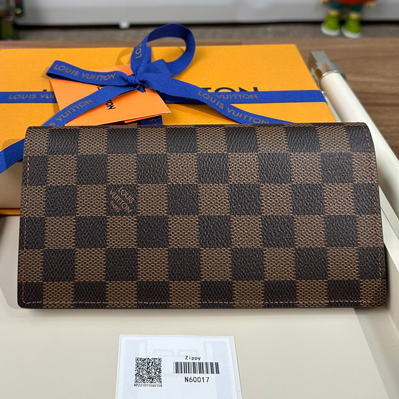 루이비통 브라짜 월릿 다미에 에벤 캔버스 N60017