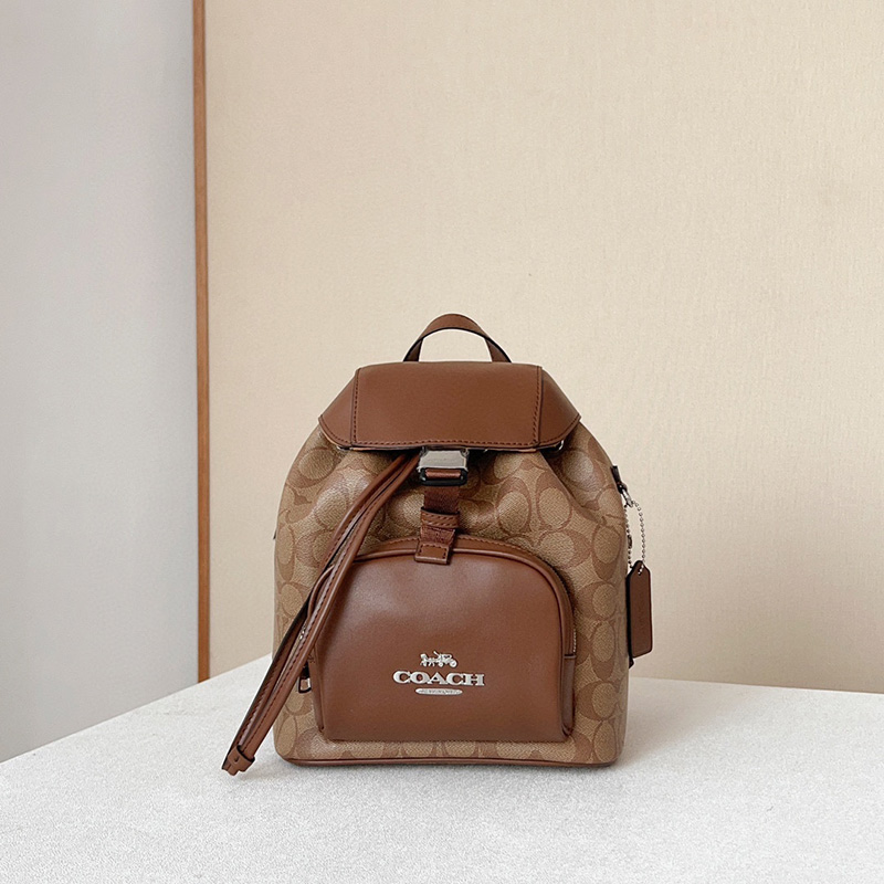 코치 가방 시그니처 캔버스 페이스 배낭 배낭 CR130 SVWQ3