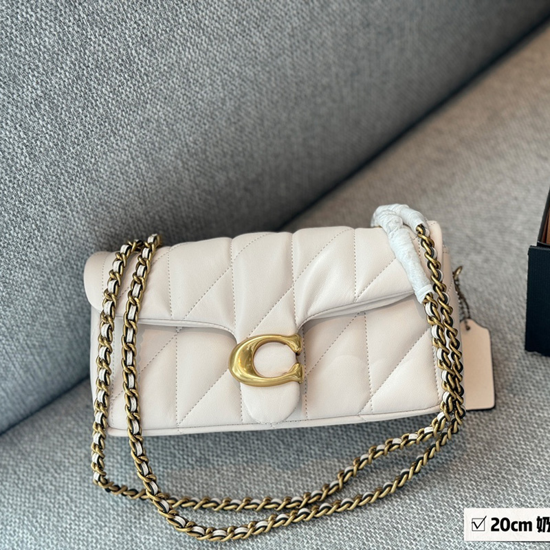 코치 태비 26 크로스바디 백 가죽 화이트 2컬러 CP150B4HA