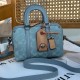 코치 숄더 크로스백 Ruby Satchel 18 In Signature Denim CJ832 LHPBU