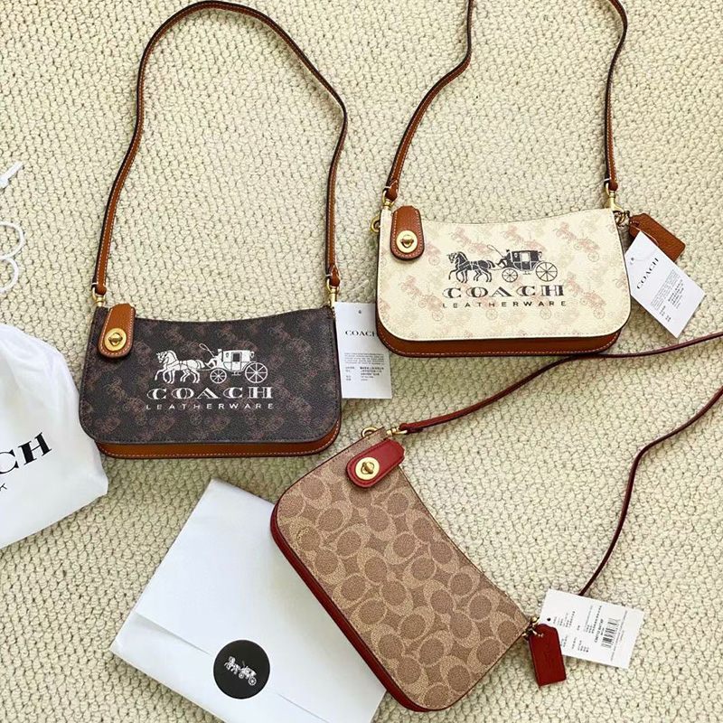 코치 펜 숄더 백 홀스 앤 케리지 3컬러 CM712 COACH