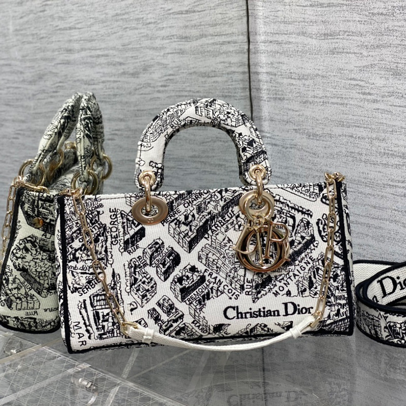 디올 LADY D-JOY 미디엄 백 M0540OBER_M041