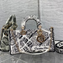 디올 LADY D-JOY 미디엄 백 M0540OBER_M041