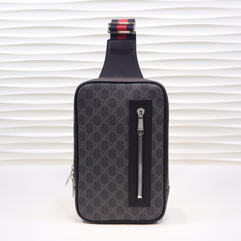 구찌 슈프림 웹스트라이프 웨빙 스트랩 코팅 벨트백 478325