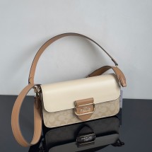 코치 시그니처 블록 모건 숄더백 CR332