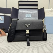 프라다 리나일론 사피아노 숄더백 2VD053